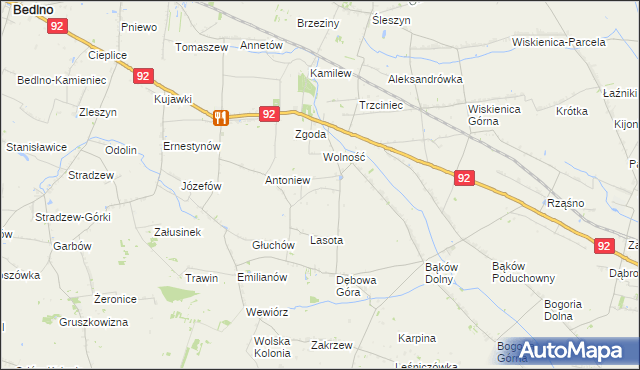 mapa Kazimierek, Kazimierek na mapie Targeo