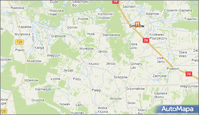 mapa Kłucko-Kolonia, Kłucko-Kolonia na mapie Targeo