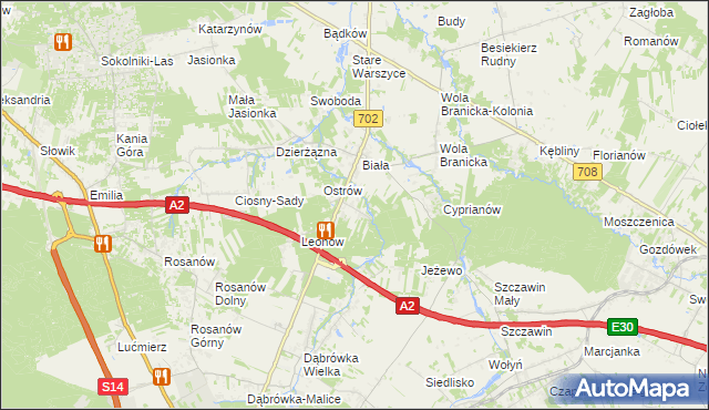mapa Kolonia Głowa, Kolonia Głowa na mapie Targeo