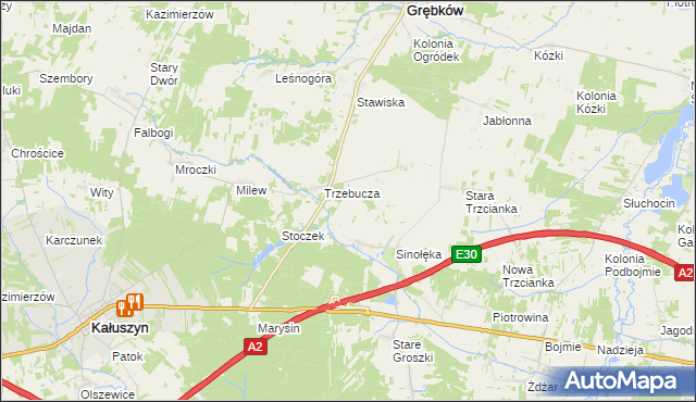 mapa Kolonia Sinołęka, Kolonia Sinołęka na mapie Targeo