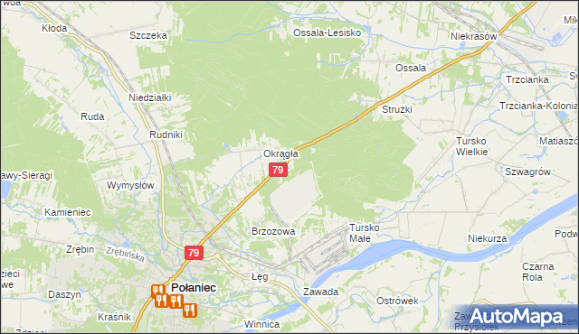 mapa Luszyca, Luszyca na mapie Targeo