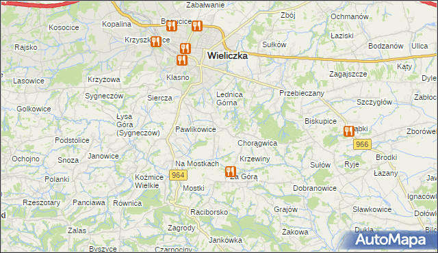 mapa Mietniów, Mietniów na mapie Targeo