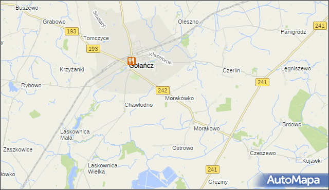 mapa Morakówko, Morakówko na mapie Targeo