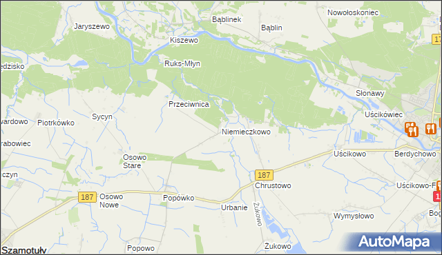 mapa Niemieczkowo, Niemieczkowo na mapie Targeo
