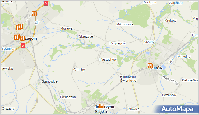mapa Pastuchów, Pastuchów na mapie Targeo