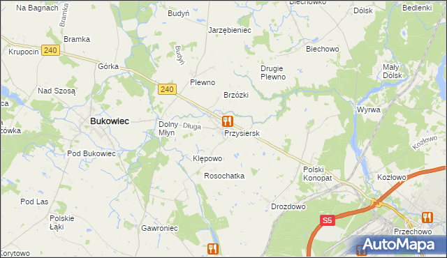 mapa Przysiersk, Przysiersk na mapie Targeo