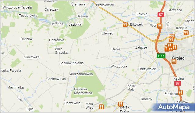 mapa Sadków Duchowny, Sadków Duchowny na mapie Targeo