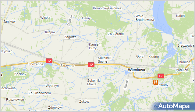 mapa Sokolniki Suche, Sokolniki Suche na mapie Targeo