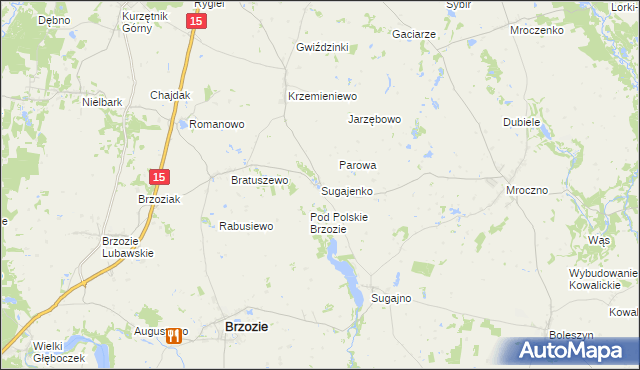 mapa Sugajenko, Sugajenko na mapie Targeo