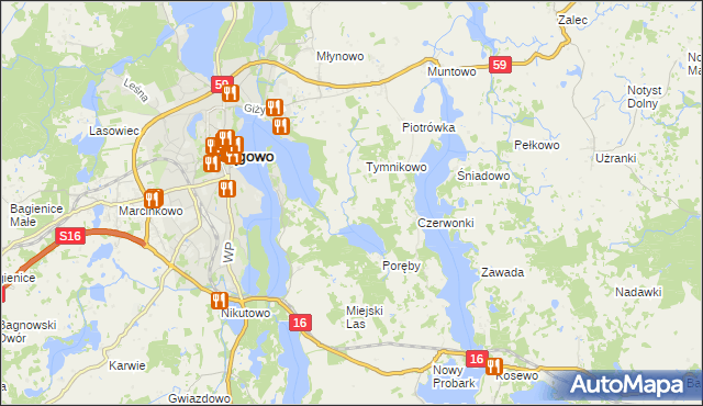 mapa Troszczykowo, Troszczykowo na mapie Targeo