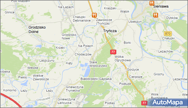 mapa Wólka Małkowa, Wólka Małkowa na mapie Targeo