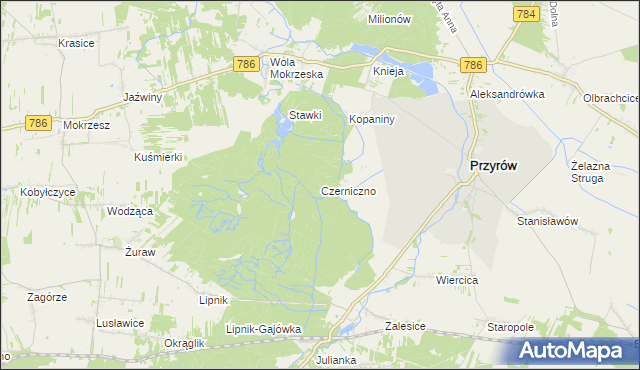 mapa Czerniczno, Czerniczno na mapie Targeo