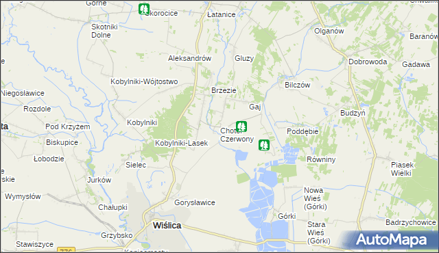 mapa Chotel Czerwony, Chotel Czerwony na mapie Targeo