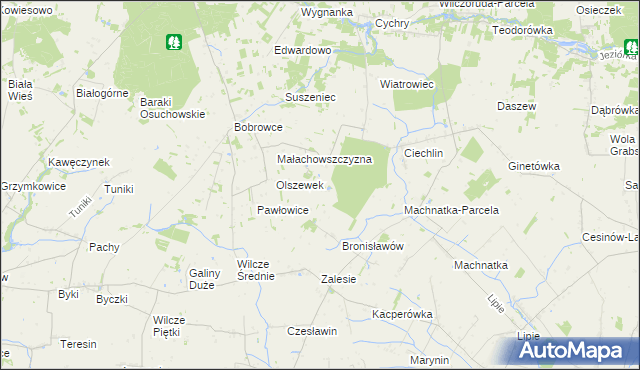 mapa Janówek gmina Mszczonów, Janówek gmina Mszczonów na mapie Targeo