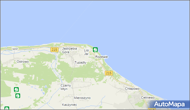mapa Rozewie, Rozewie na mapie Targeo