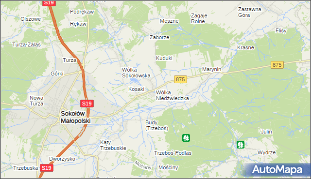 mapa Wólka Niedźwiedzka, Wólka Niedźwiedzka na mapie Targeo