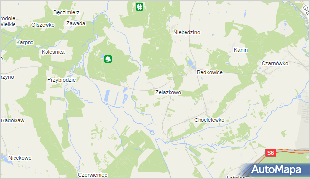 mapa Żelazkowo gmina Nowa Wieś Lęborska, Żelazkowo gmina Nowa Wieś Lęborska na mapie Targeo