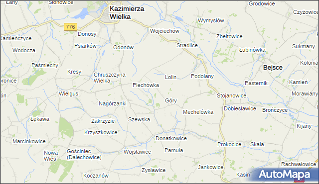 mapa Plechów, Plechów na mapie Targeo