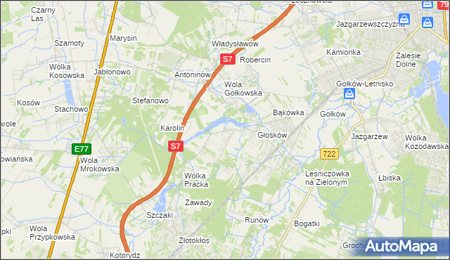 mapa Baszkówka, Baszkówka na mapie Targeo