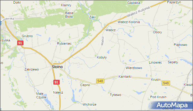 mapa Kobyły, Kobyły na mapie Targeo