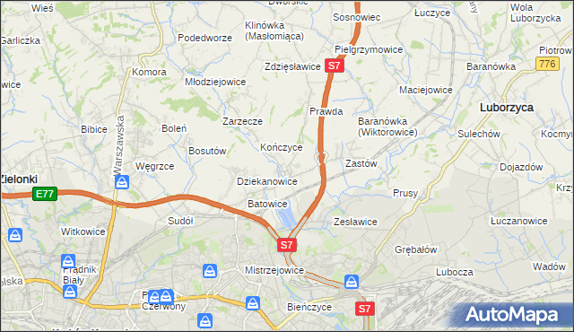 mapa Raciborowice gmina Michałowice, Raciborowice gmina Michałowice na mapie Targeo