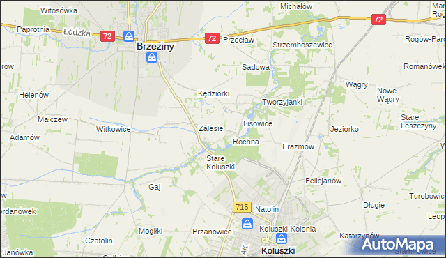 mapa Ścibiorów, Ścibiorów na mapie Targeo