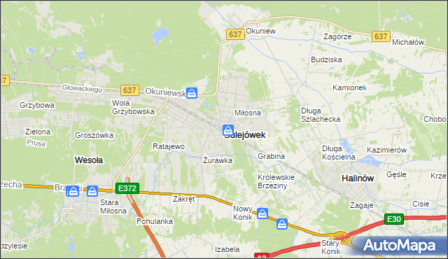 mapa Sulejówek, Sulejówek na mapie Targeo