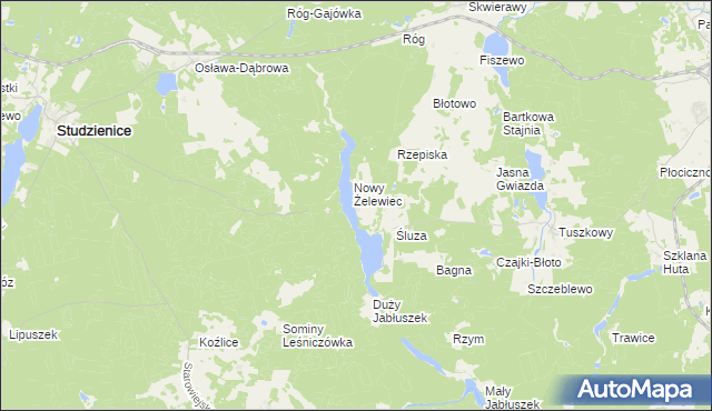 mapa Żelewiec, Żelewiec na mapie Targeo