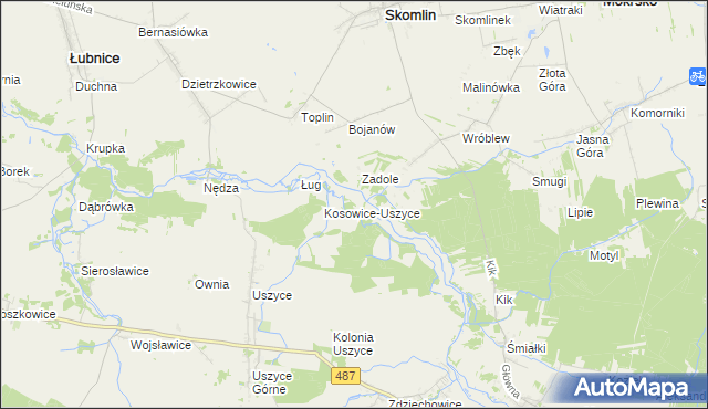 mapa Królewska Grobla, Królewska Grobla na mapie Targeo