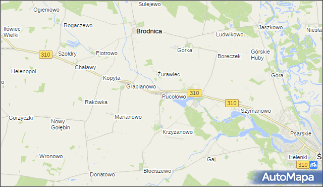 mapa Pucołowo, Pucołowo na mapie Targeo