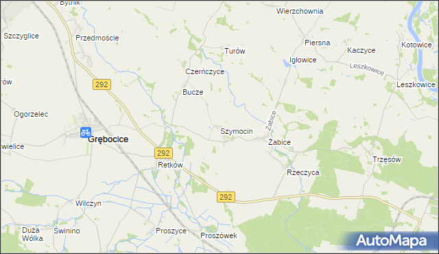 mapa Szymocin, Szymocin na mapie Targeo