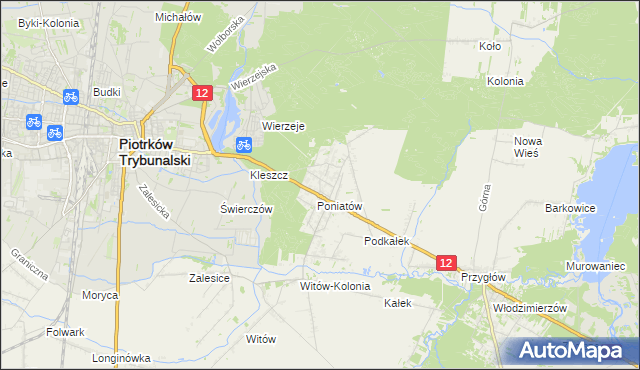 mapa Uszczyn, Uszczyn na mapie Targeo