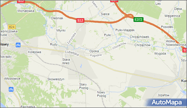 mapa Witowice gmina Końskowola, Witowice gmina Końskowola na mapie Targeo