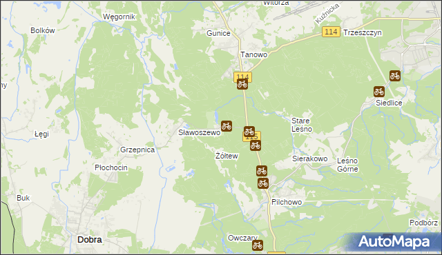 mapa Bartoszewo, Bartoszewo na mapie Targeo