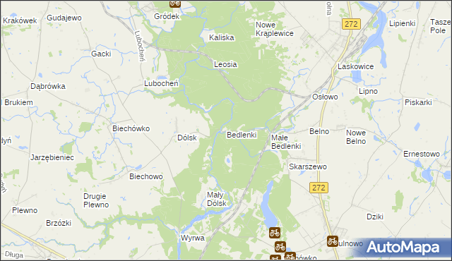 mapa Bedlenki, Bedlenki na mapie Targeo