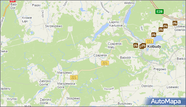 mapa Czapielsk, Czapielsk na mapie Targeo