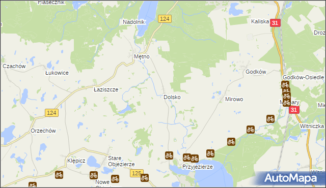 mapa Dolsko gmina Moryń, Dolsko gmina Moryń na mapie Targeo