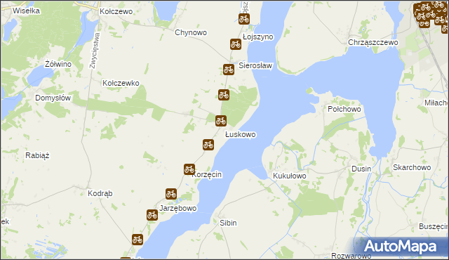 mapa Łuskowo, Łuskowo na mapie Targeo