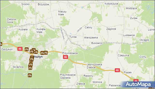 mapa Przymiłowice-Podgrabie, Przymiłowice-Podgrabie na mapie Targeo