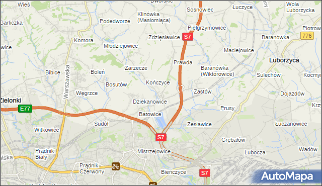 mapa Raciborowice gmina Michałowice, Raciborowice gmina Michałowice na mapie Targeo
