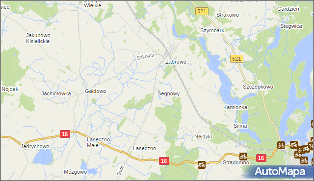 mapa Segnowy, Segnowy na mapie Targeo