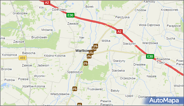 mapa Stary Gostków, Stary Gostków na mapie Targeo