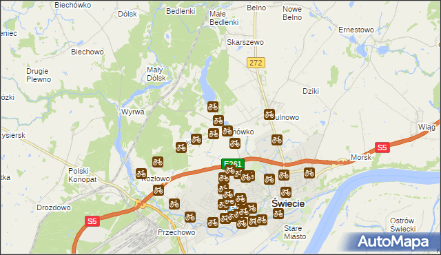 mapa Sulnówko, Sulnówko na mapie Targeo