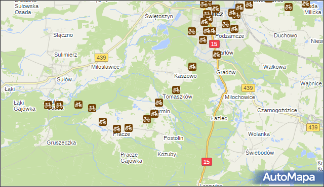 mapa Tomaszków, Tomaszków na mapie Targeo