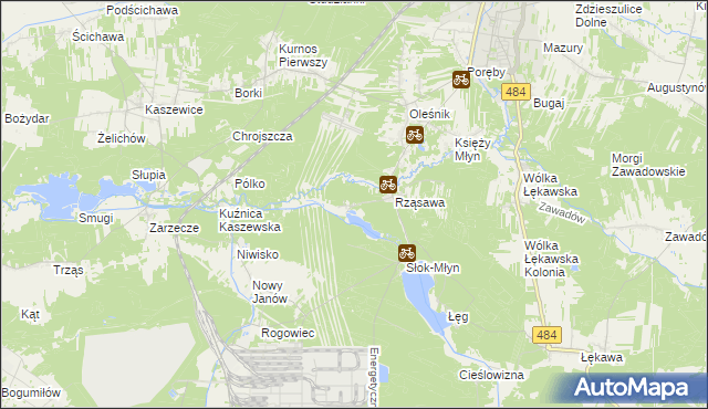 mapa Wawrzkowizna, Wawrzkowizna na mapie Targeo