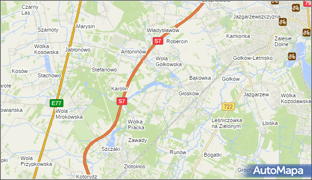 mapa Baszkówka, Baszkówka na mapie Targeo