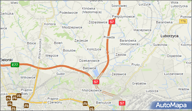 mapa Raciborowice gmina Michałowice, Raciborowice gmina Michałowice na mapie Targeo
