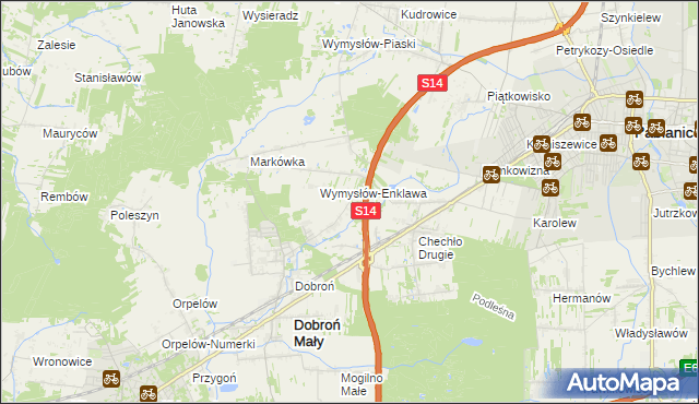 mapa Szczerki, Szczerki na mapie Targeo