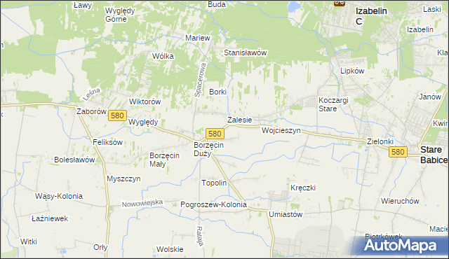 mapa Wierzbin, Wierzbin na mapie Targeo