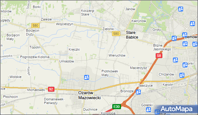 mapa Strzykuły, Strzykuły na mapie Targeo